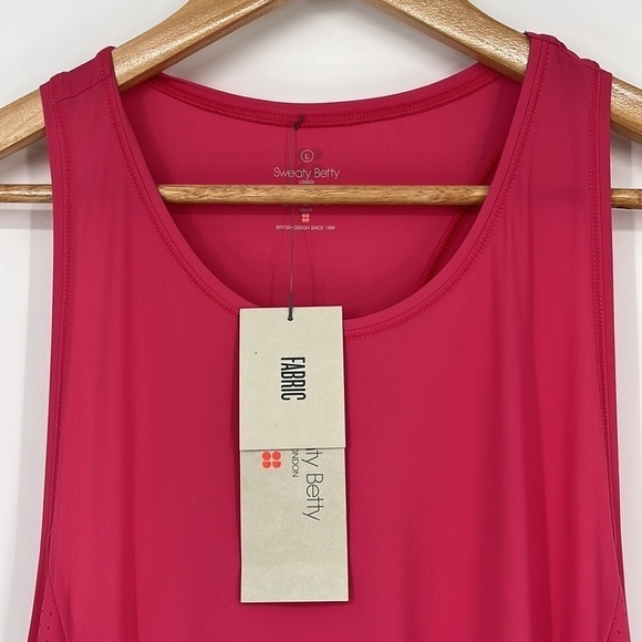 Sweaty Betty Explorer Ace Sleeveless Midi Dress in Tayberry Pink Size Large NWT - Picture 3 of 11